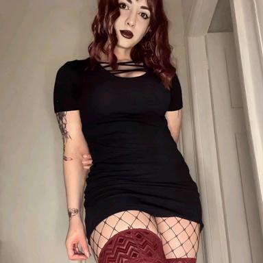 Sweet Anita Sexy Red Goth Tease Pics Slideshow