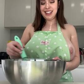 Ruby May Making Brownies In The Nude