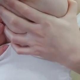 Alittlenekko White Shirt Boob Play