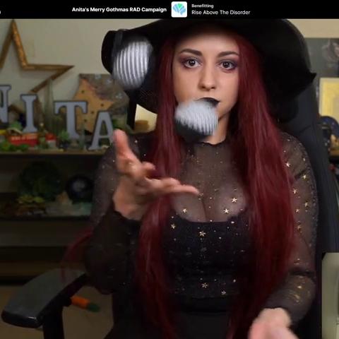 Sweet Anita Jiggling Witch Cosplay Twitch Clip