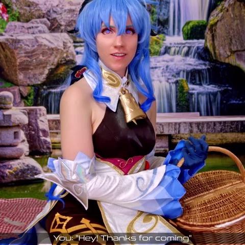 Lana Rain – Clueless Ganyu Dresses In A Cow Bikini And Services You