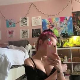 Heyeunhae Playing With Herself In The Mirror