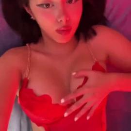 Xlightmoonx In A Sexy Red Outfit With Horns