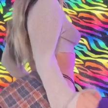 Xlightmoonx Strip Tease While Wearing A Sexy Mini Skirt With Crop Top