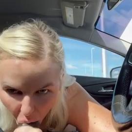 Slimthick Vic Car Blowjob