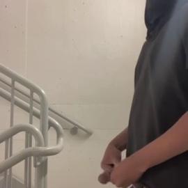 Nitro Lotions His Dick Inside The Mall Parking Garage Then Jerks It (Instagram Leak)