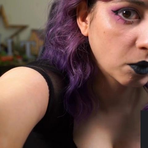 Sweet Anita Big Tits Close Up Goth Make Up Twitch Clip
