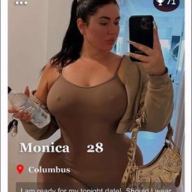 Monica – Curvy Brunette Interracial Doggystyle