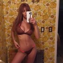 Rachel Cook In Mirror Showing Off