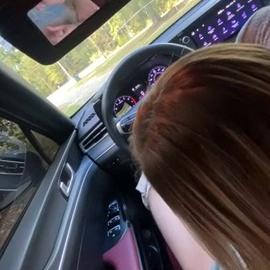Milky Honey Car Blowjob