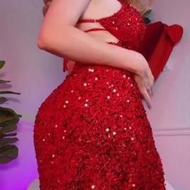 Amouranth – Red Dress Oiled Dildo Handjob