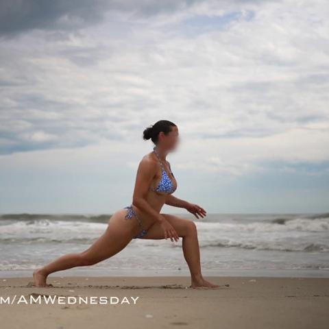 Amwednesday – Beach Nude Yoga