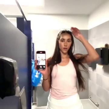 Izzy Green Public Restroom Masturbation